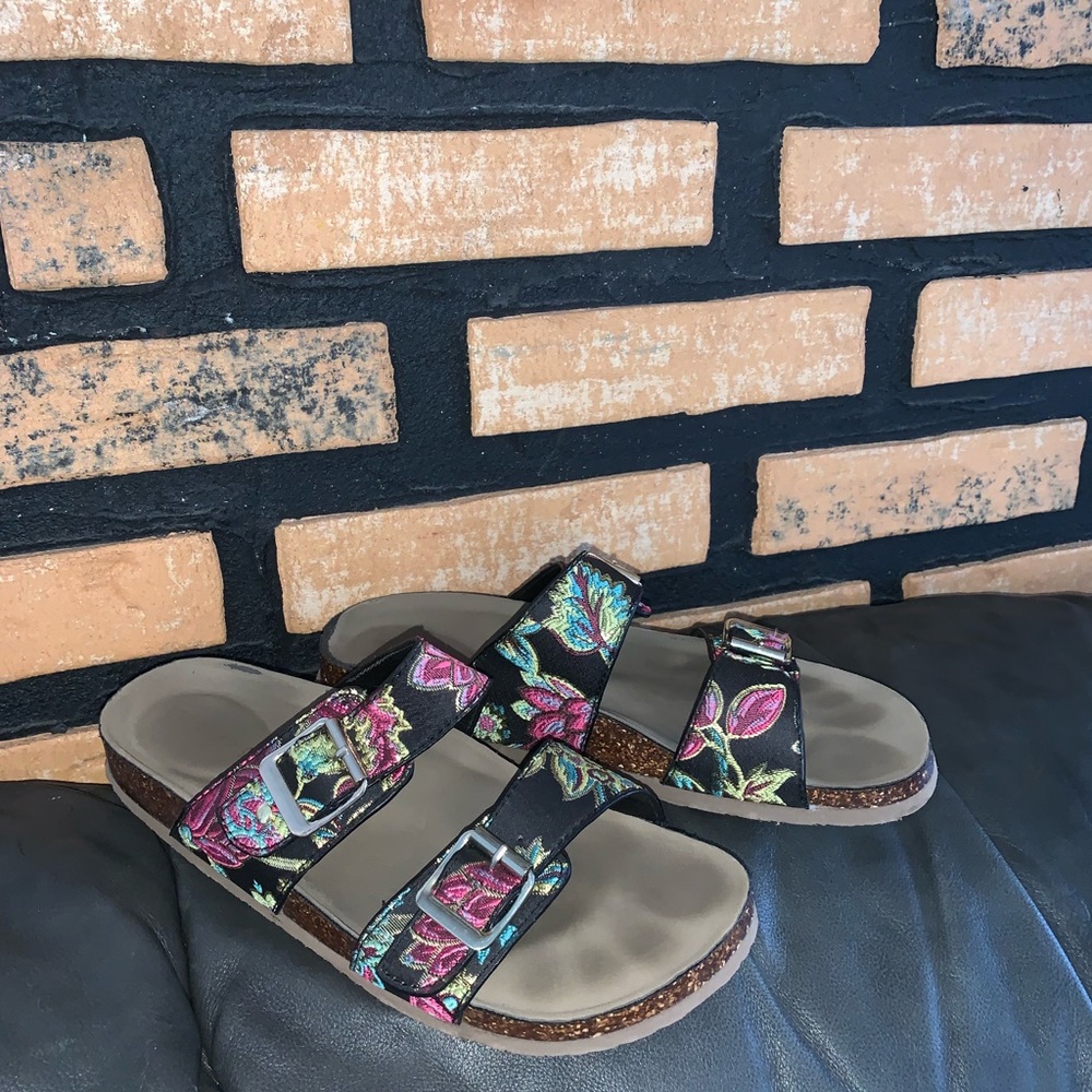 Madden Girl Embroidered Sandals